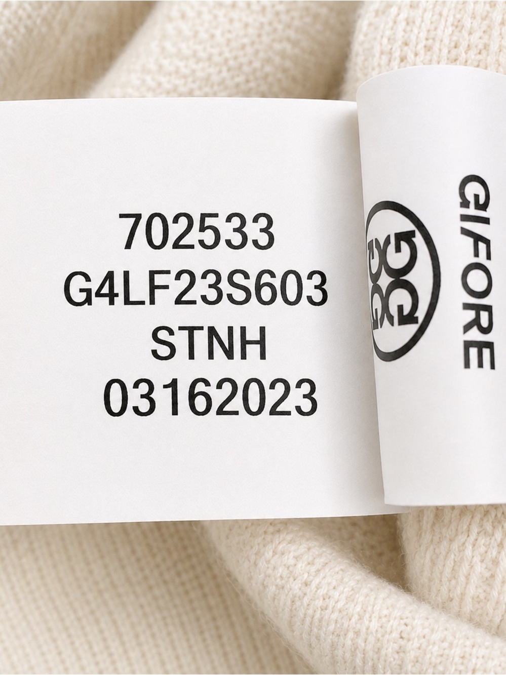 G/Fore Women’s Merino Wool Waffle Knit Quarter-Zip Hoodie Stone Heather – Size S - Picture 9 of 9